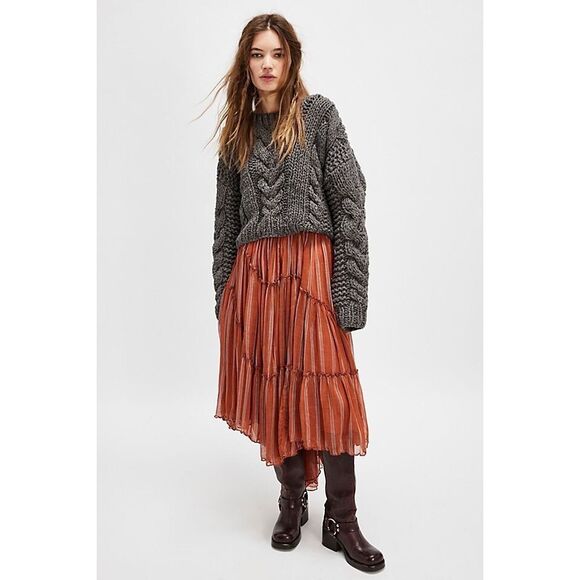 Free People Dresses & Skirts - Free People FP One Ember Printed Midi Skirt $145